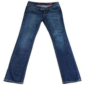 X2 Skinny Jeans Womens 6 Small Blue Logo Medium Wash Straight Leg Everyday Wear